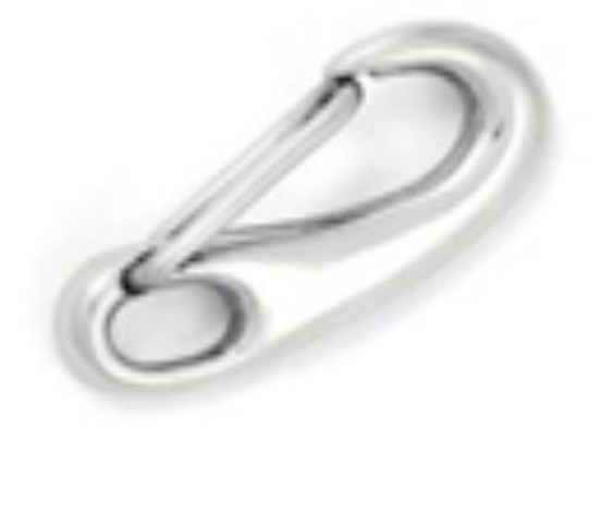 Karabinerhorog, karabiner, saválló