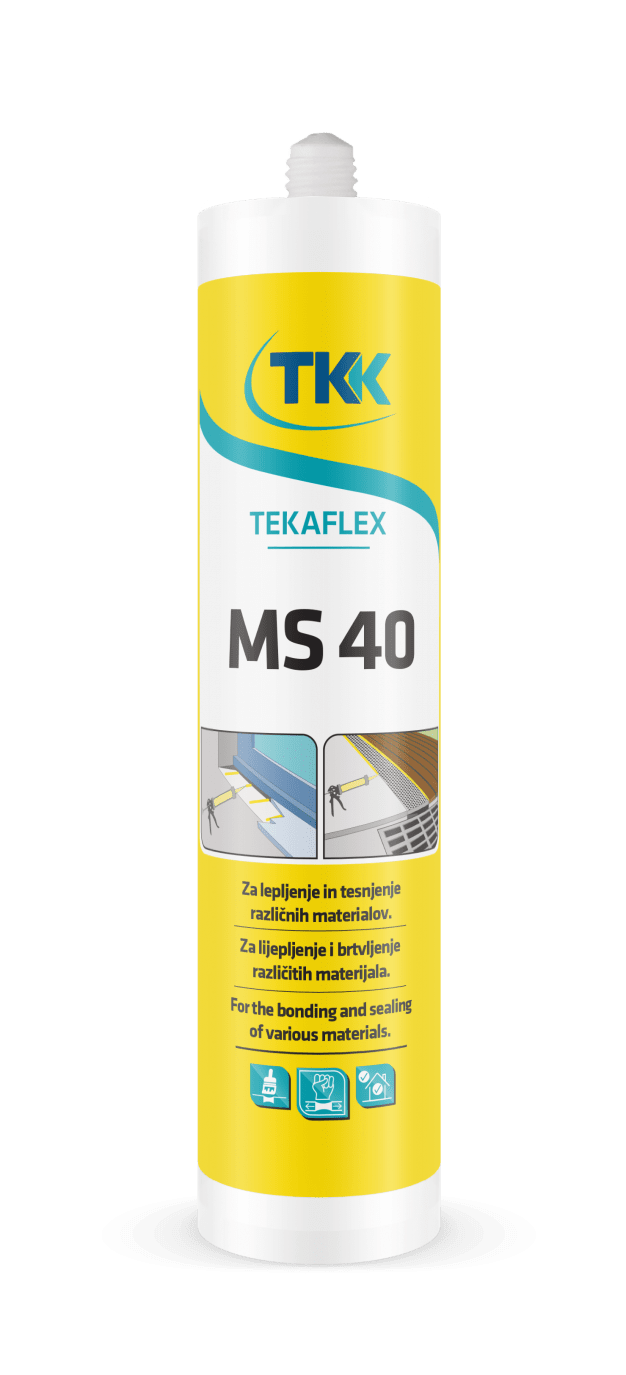 Ragasztó, tömítő szürke 300 ml MS 40