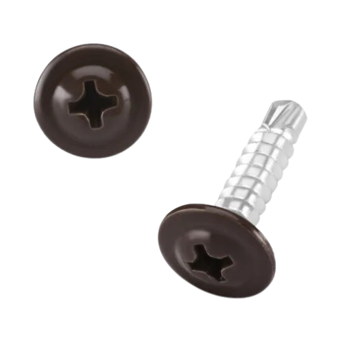 DIN 968C Opelcsavar, hegyes (nem önfúrós ) peremes, Acél, RAL8017, 4,2x13