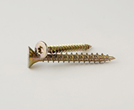 txDIN 7505 Süllyesztettfejű, faforgácslap csavar, Acél, Sárga horganyzott, 3x40/25 Torx