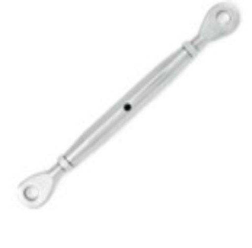 Zárt feszítőanya, kötélfeszítő, spanner, szem-szem, rozsdamentes